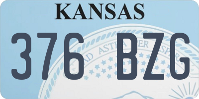 KS license plate 376BZG