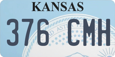 KS license plate 376CMH