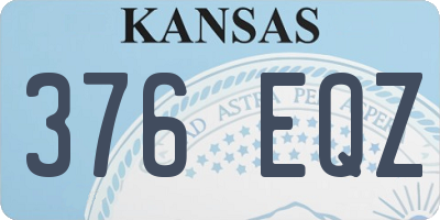 KS license plate 376EQZ