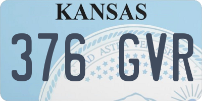 KS license plate 376GVR