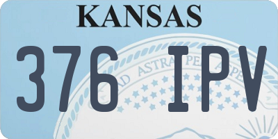 KS license plate 376IPV