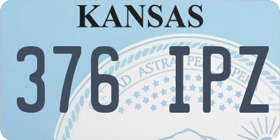 KS license plate 376IPZ