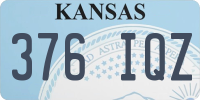 KS license plate 376IQZ