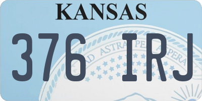 KS license plate 376IRJ