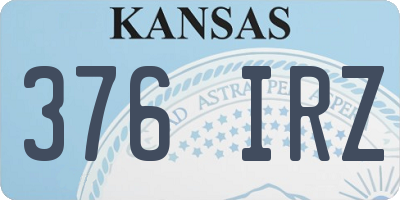KS license plate 376IRZ