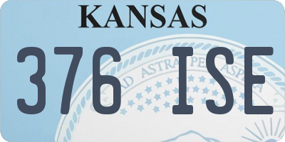 KS license plate 376ISE
