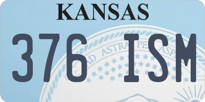 KS license plate 376ISM