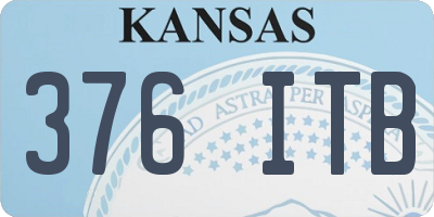 KS license plate 376ITB