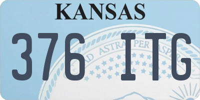 KS license plate 376ITG