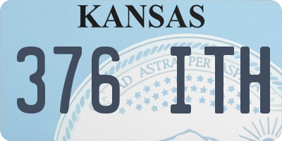 KS license plate 376ITH