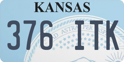 KS license plate 376ITK