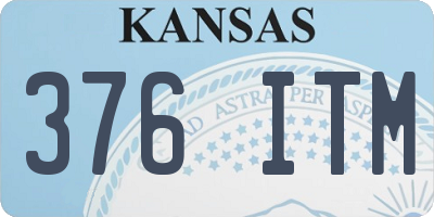 KS license plate 376ITM