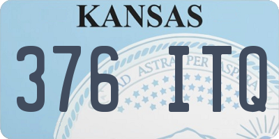 KS license plate 376ITQ