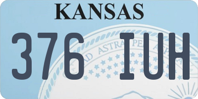 KS license plate 376IUH