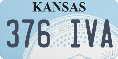 KS license plate 376IVA