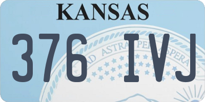 KS license plate 376IVJ