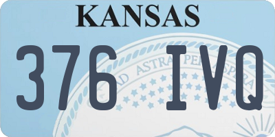 KS license plate 376IVQ