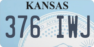 KS license plate 376IWJ