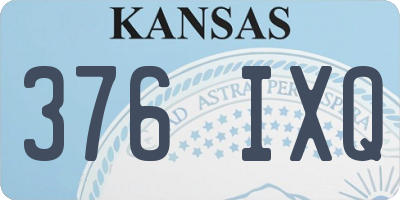 KS license plate 376IXQ