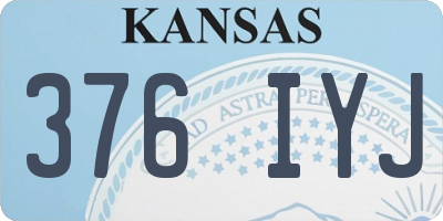 KS license plate 376IYJ