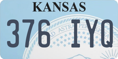 KS license plate 376IYQ