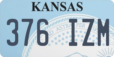 KS license plate 376IZM