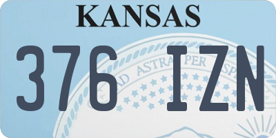 KS license plate 376IZN