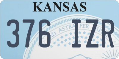 KS license plate 376IZR