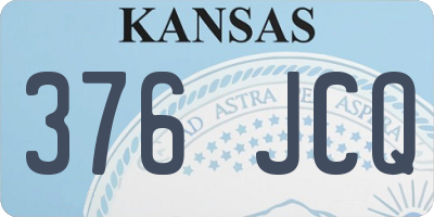 KS license plate 376JCQ
