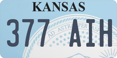 KS license plate 377AIH