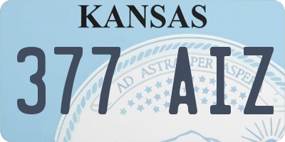 KS license plate 377AIZ