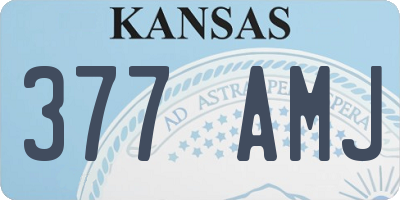 KS license plate 377AMJ