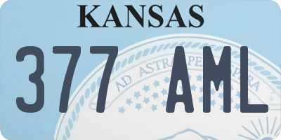 KS license plate 377AML