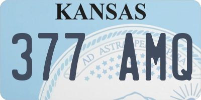 KS license plate 377AMQ