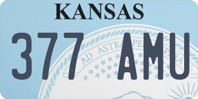 KS license plate 377AMU