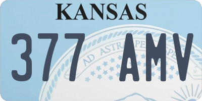 KS license plate 377AMV