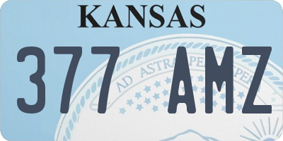 KS license plate 377AMZ