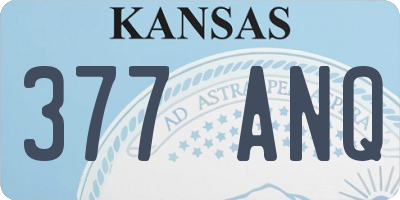 KS license plate 377ANQ