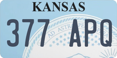 KS license plate 377APQ