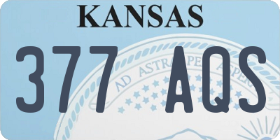 KS license plate 377AQS