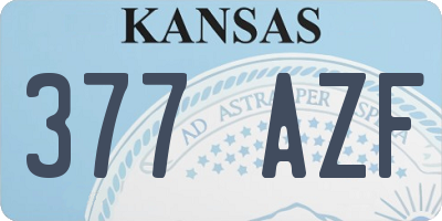 KS license plate 377AZF