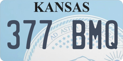 KS license plate 377BMQ