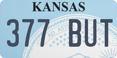 KS license plate 377BUT