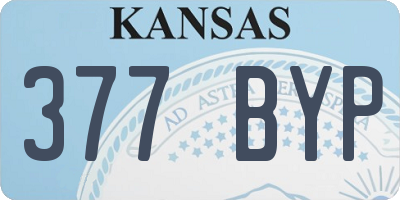 KS license plate 377BYP