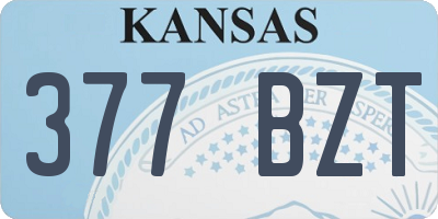 KS license plate 377BZT