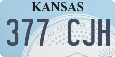 KS license plate 377CJH