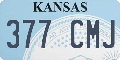 KS license plate 377CMJ