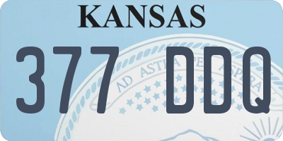 KS license plate 377DDQ