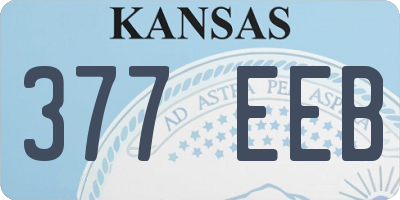 KS license plate 377EEB