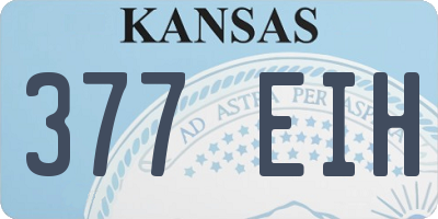 KS license plate 377EIH